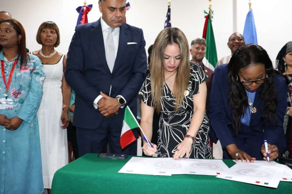 Signing of the Mexico City Youth declaration at the IPPDR youth summit in Mexico 2025
